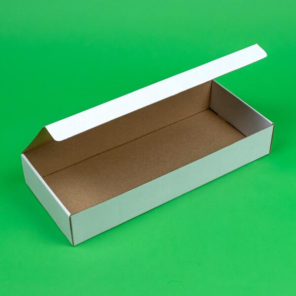 Cutii autoformare albe 100 buc/set 240x140x80mm pentru curierat - ideale pentru industria alimentară și nealimentară, fast food, magazine și restaurante. - imagine 2