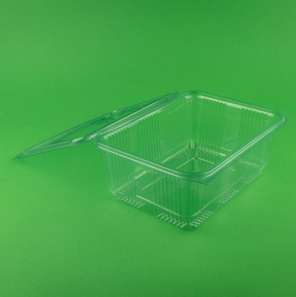 Caserole din plastic cu capac LIMERA - set 100 bucăți, 750 gr, dimensiune 170x105x55mm, ideale pentru industria alimentară și nealimentară. - imagine 2