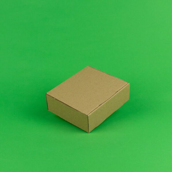 Set 100 Cutii Autoformare Naturale pentru Transport - Dimensiuni 165x110x20 mm, Ideal pentru Fast Food și Restaurante - imagine 3