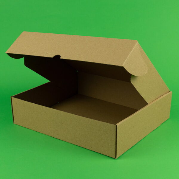 Set 100 Cutii Autoformare Naturale pentru Transport - Dimensiune 203x99x59 mm, Ideale pentru Industria Alimentară și Nealimentară, Fefco 0427 - imagine 2