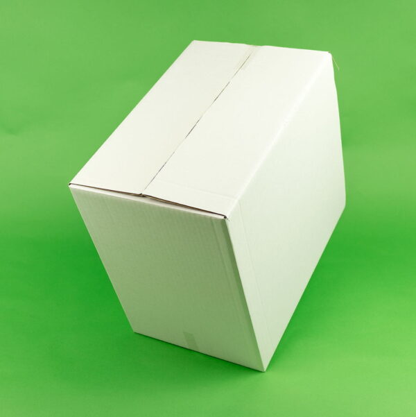 Set 25 Cutii Pliate CO3, Alb - Dimensiuni 240x160x135 mm, Ideale pentru Transport și Curierat, FEFCO 0201 - imagine 4