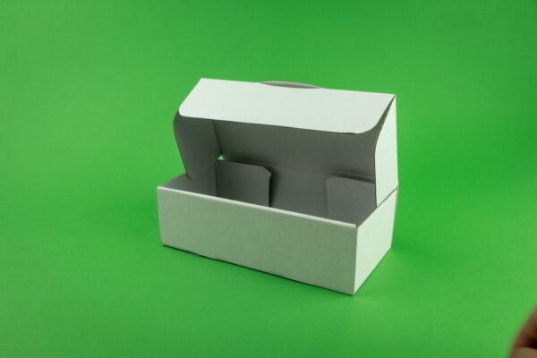 Set 100 Cutii Autoformare 140x100x60 mm pentru Transport - Microondule Albit pentru Industria Alimentară și Nealimentară - imagine 2