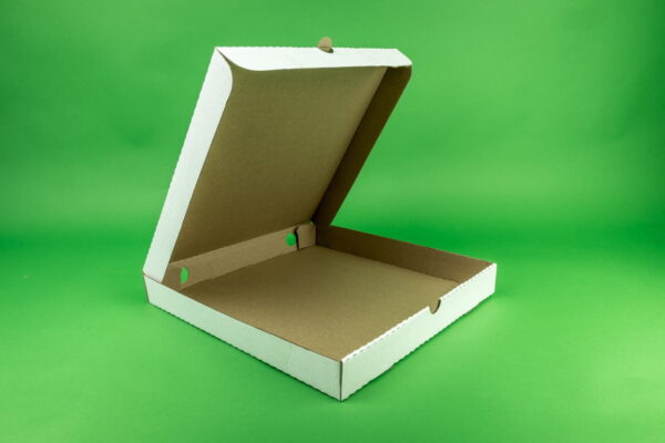 Set 100 Cutii pentru Pizza Albă - Dimensiune 520x520x40 mm, Ideal pentru Restaurante și Pizzerii - imagine 2