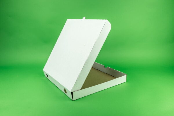 Set 100 Cutii pentru Pizza Albă - Dimensiune 520x520x40 mm, Ideal pentru Restaurante și Pizzerii - imagine 4