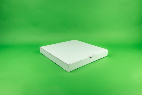 Set 100 Cutii pentru Pizza Albă - Dimensiune 520x520x40 mm, Ideal pentru Restaurante și Pizzerii